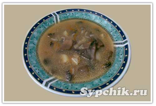 Рецепт приготовления грибного супа с шампиньонами