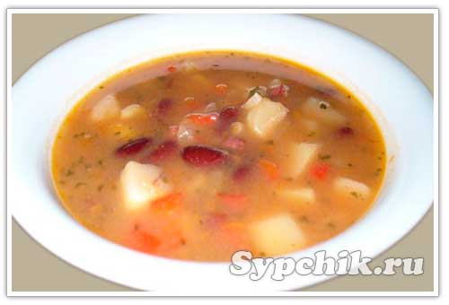 Рецепт приготовления фасолевого супа с фото