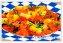 Вторые блюда рецепты с фото - картофель тушенный с помидорами и луком